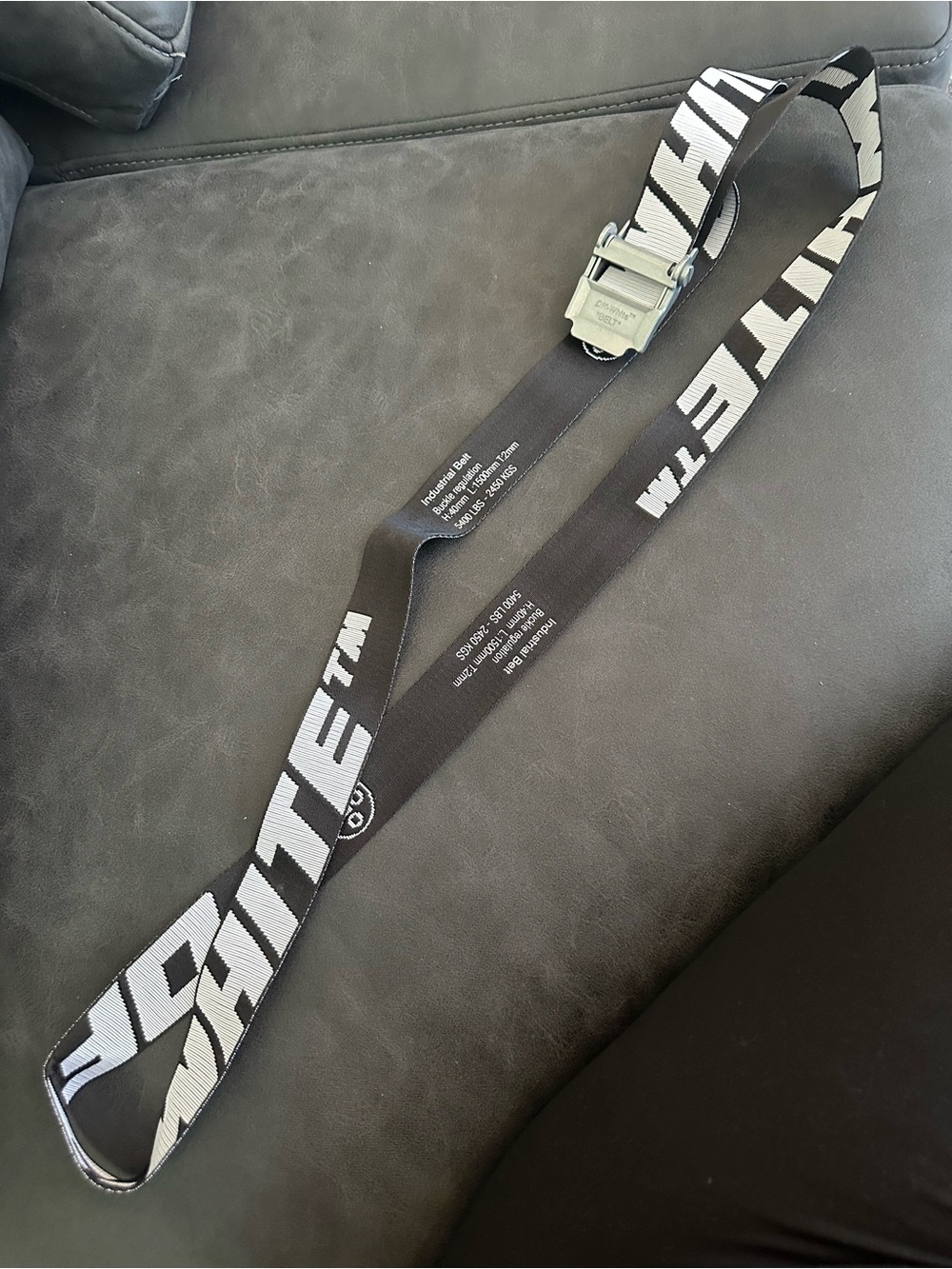 Off-White Black and White Industrial Belt (Unisex)